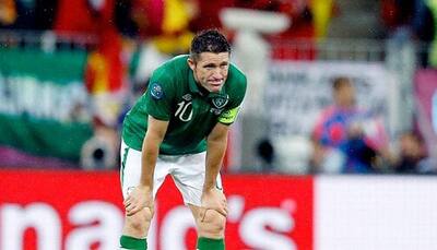 Ireland`s Robbie Keane on the bench after family tragedy