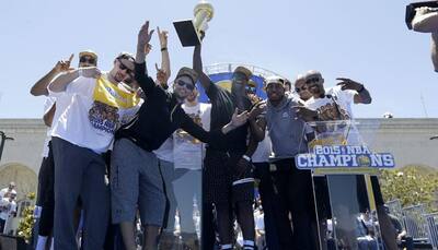 Golden State Warriors celebrate crown with victory parade