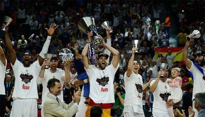 Real Madrid seal first treble basketball in 41 years