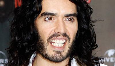 Russell Brand arrives in India