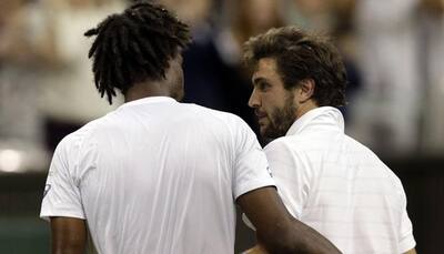 Gael Monfils, Gilles Simon play one match on two courts