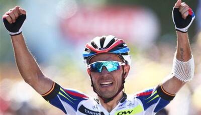 Tour de France: Joaquim Rodriguez wins third stage as Chris​ Froome strikes blow