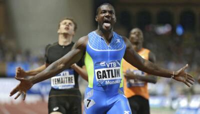 American Justin Gatlin aiming to come `blazing` into world sprint saddle