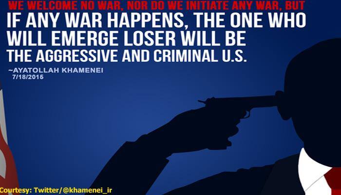 Iran&#039;s Khamenei threatens US, tweets Obama&#039;s silhouette picture with a gun to his head