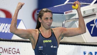 Jennie Johansson wins women`s 50m breaststroke world gold