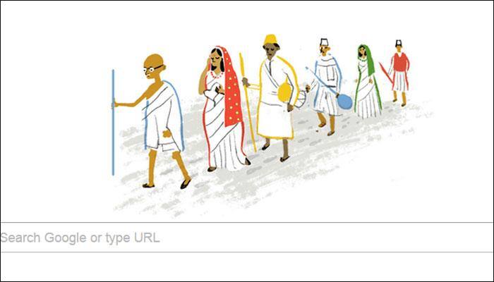 India&#039;s 69th Independence Day: Google doodle remembers Dandi March!