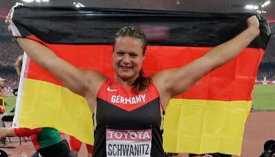 Germany`s Christina Schwanitz wins world shot put title