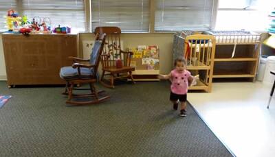Watch: How this baby girl reacted when father came to pick her up after first day in school