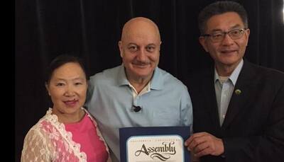 Anupam Kher gets ‘certificate of recognition’ in US