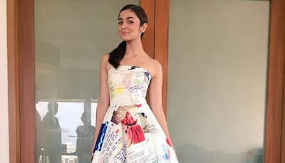 Alia Bhatt expresses love for fans by wearing ‘doodle dress’