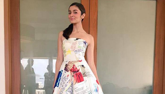 Alia Bhatt expresses love for fans by wearing ‘doodle dress’