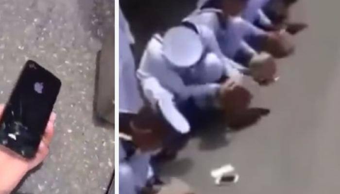 Heartbreaking punishment! When Thai Navy cadets had to 'smash their iPhones'- Watch