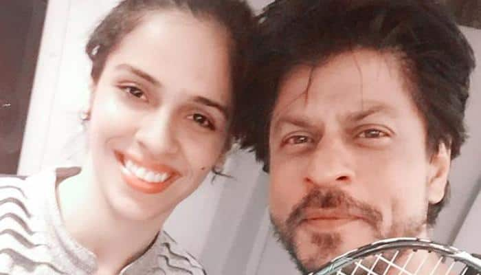 In pics: Saina Nehwal’s ‘DDLJ moment’ with Shah Rukh Khan