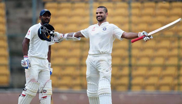 Shikhar Dhawan ton leads India A&#039;s strong reply against Bangladesh A