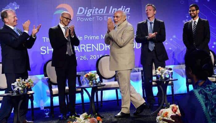 Narendra Modi talks of &#039;i-way&#039; in Silicon Valley, ends up building &#039;e-way&#039;