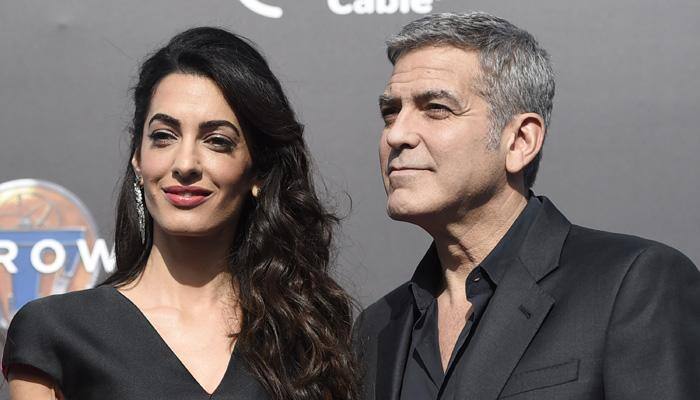 George, Amal Clooney celebrate first wedding anniversary