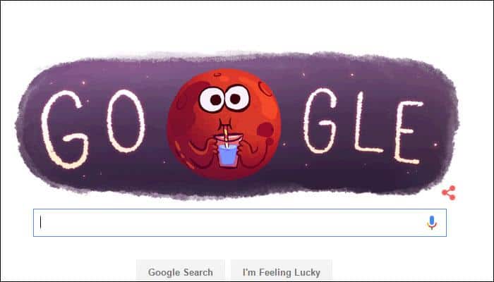 Google celebrates evidence of water on Mars with animated doodle