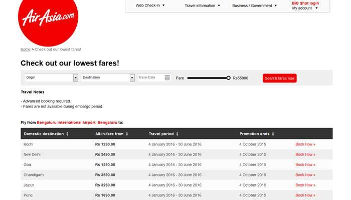 Good news for domestic air travelers! Now fly AirAsia at Rs 1,290