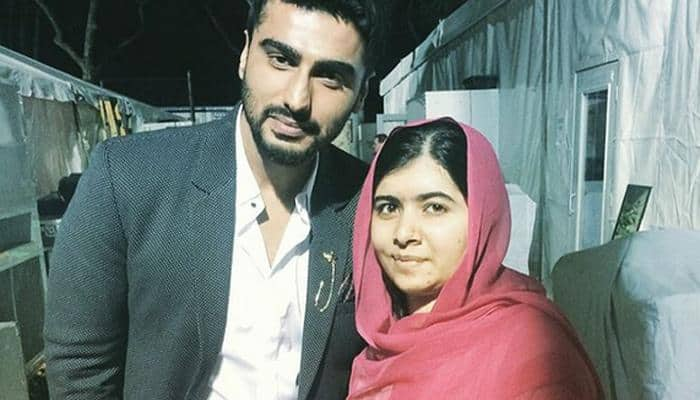 See in pic: When Arjun Kapoor met Malala Yousafzai