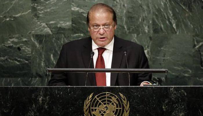 Pak PM Nawaz Sharif rakes up Kashmir at UN, proposes 4-point peace formula