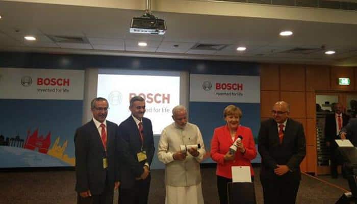 Modi, Merkel visit Bosch facility in Bengaluru