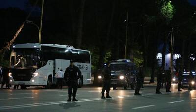 Serbian football team bus attacked in Tirana ahead of Euro 2016 qualifiers