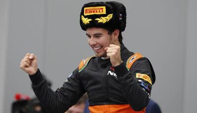 Sergio Perez claims rare podium for Force India at Russian GP