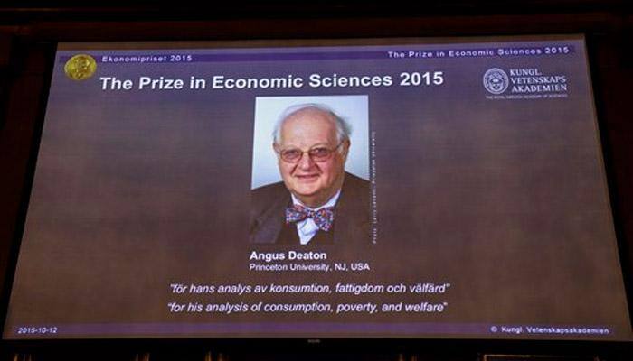 Angus Deaton wins Nobel Prize for Economics