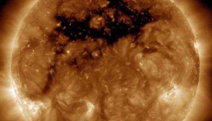 NASA's Solar Dynamics Observatory reveals large 'coronal hole' on sun's surface