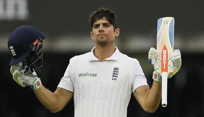 Kevin Pietersen congratulates Alastair Cook on equalling his own record 