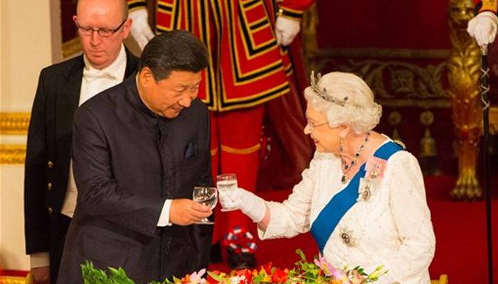 Welcomed with pomp and protests, China&#039;s Xi hails ties with Britain