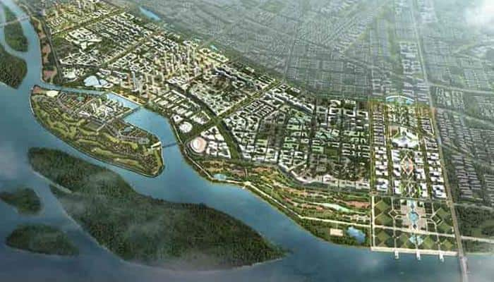 PM Narendra Modi lays foundation stone for Andhra&#039;s new capital Amaravati