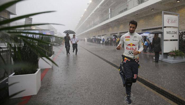 Torrential rain abandons US GP second practice session
