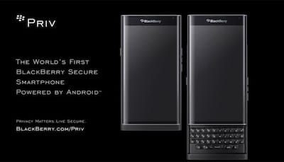 BlackBerry Priv Android smartphone available for pre-order