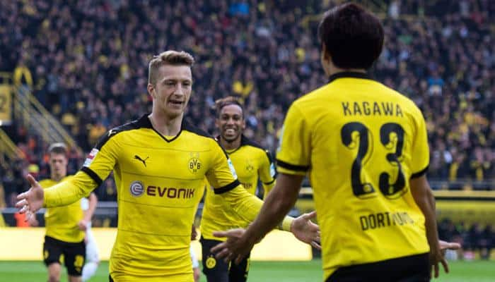 Dortmund hit five past Augsburg, Moenchengladbach beat Schalke