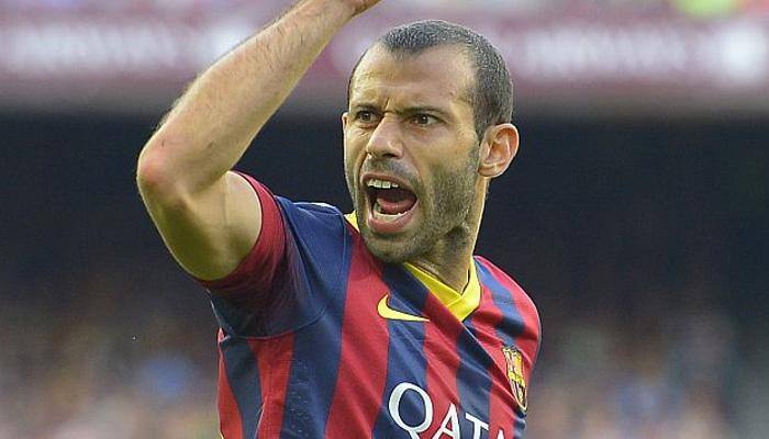 Barcelona midfielder Javier​ Mascherano faces possible four-match ban