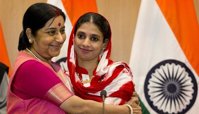 Deaf-mute Geeta returns to India, gets emotional welcome, meets PM Modi