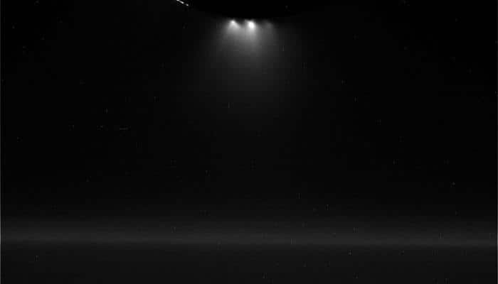 Saturn&#039;s geyser moon Enceladus gives off lustrous shine