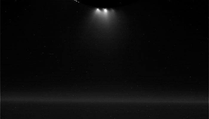 Saturn's geyser moon Enceladus gives off lustrous shine