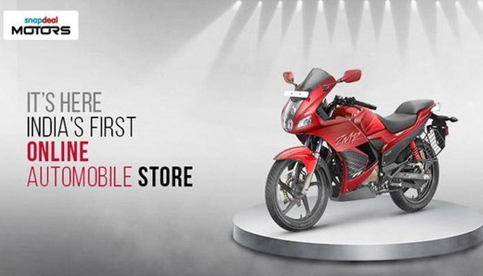 Now buy bikes and cars online via Snapdeal Motors