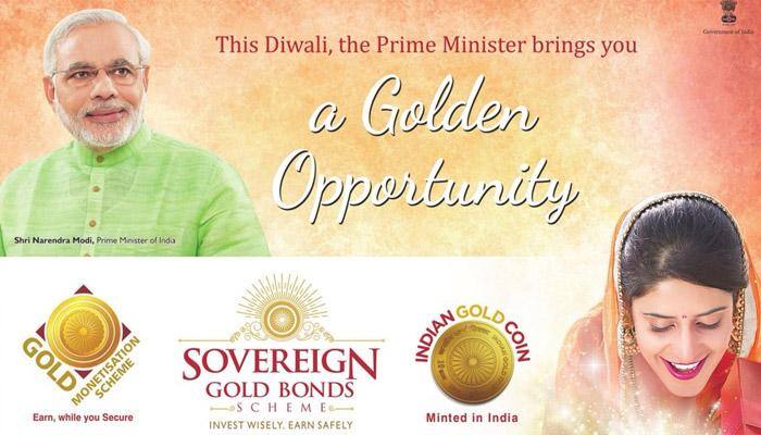 Modi launches first India gold coin, Gold Monetisation Scheme &amp; Gold bonds