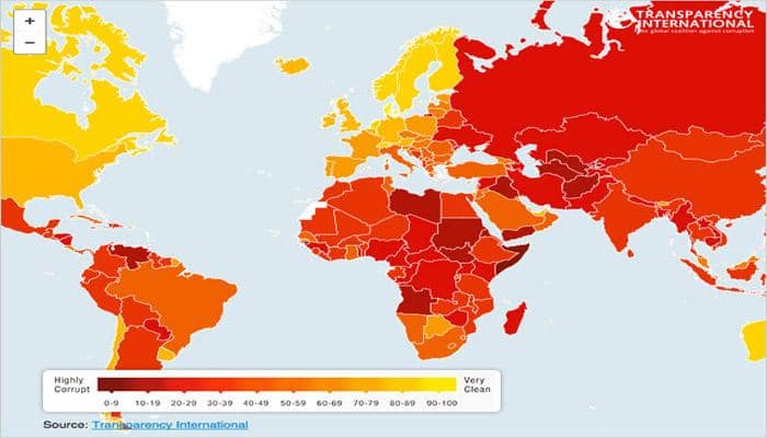 India less corrupt than China, says Transparency International