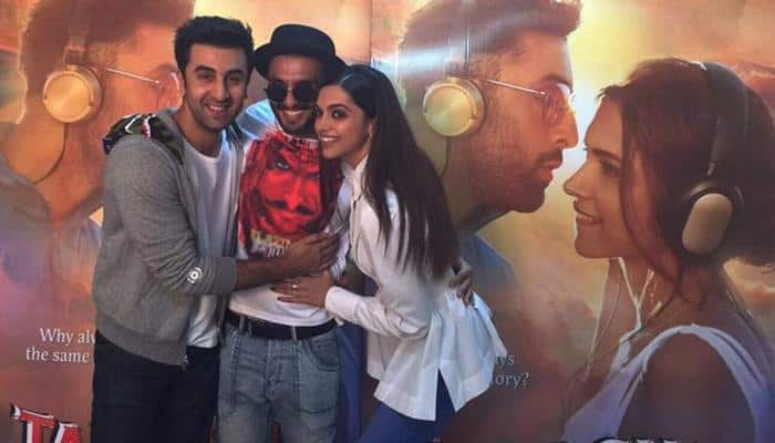 &#039;Tamasha&#039;-&#039;Bajirao Mastani&#039;: Deepika Padukone&#039;s synergistic fun with Ranveer and Ranbir!