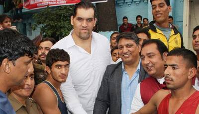 Khali bats for better infrastructure for wrestling in India
