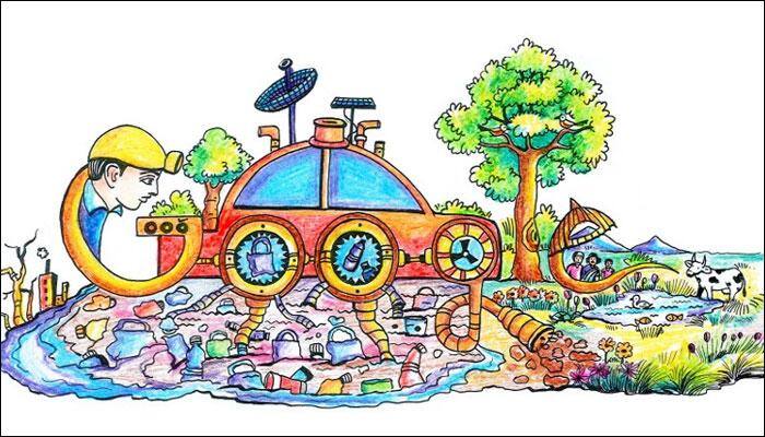 Google marks Children&#039;s Day with Andhra boy&#039;s &#039;Plastic to Earth - Machine&#039; doodle