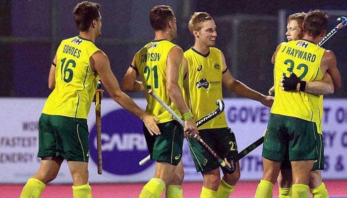 Australian hockey team reaches Raipur