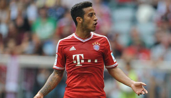 Bayern midfielder Thiago Alcantara sidelined for 3 to 4 weeks