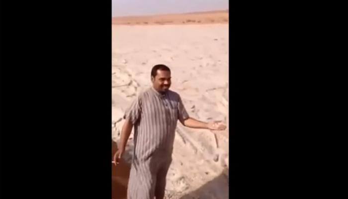 Bizarre video: 'River of hail' runs through Arabian desert