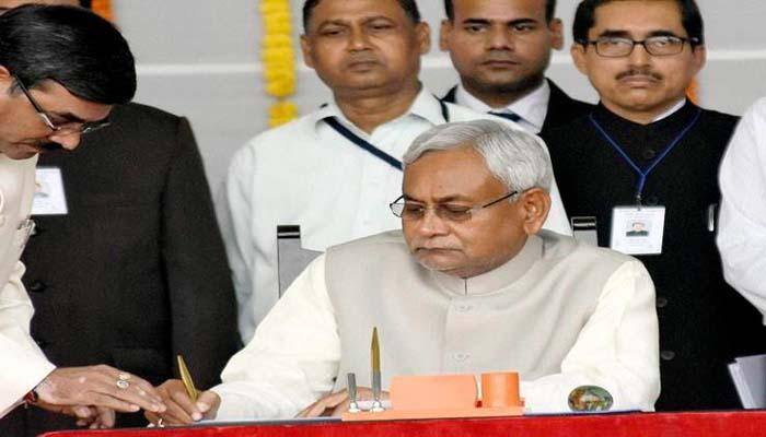 Nitish Kumar sworn in as Bihar CM, Lalu's son his deputy