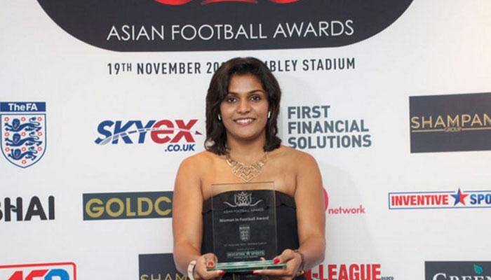 India's Aditi Chauhan Asian woman footballer of year in England